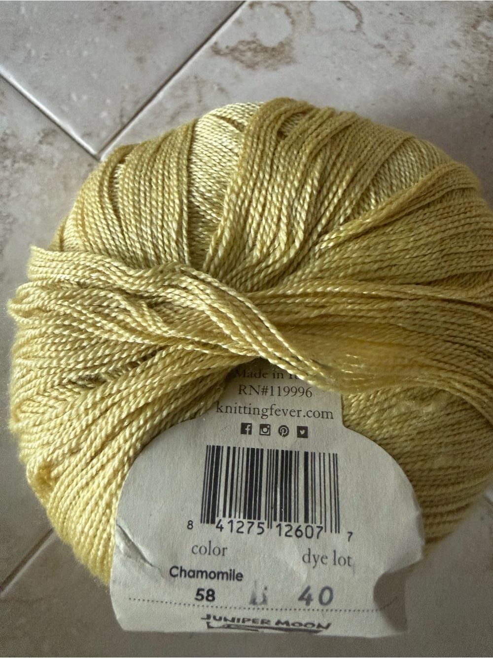 Juniper Moon Farm Findley Yarn - Chamomile Yellow